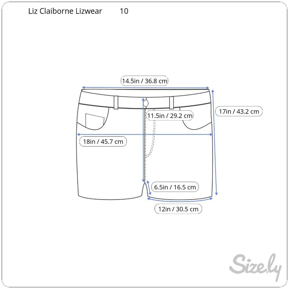 Liz Claiborne First Issue Blue Jean Shorts Women's Sz. 10 - Picture 3 of 4